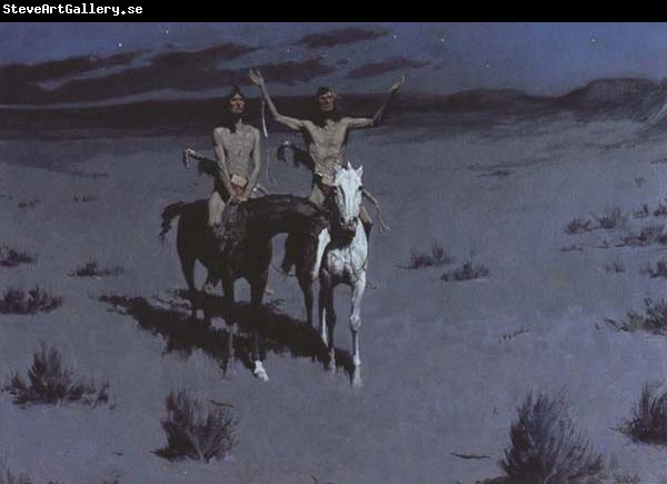 Frederic Remington Pretty Mother of the Night-White Otter is No longer a boy (mk43)